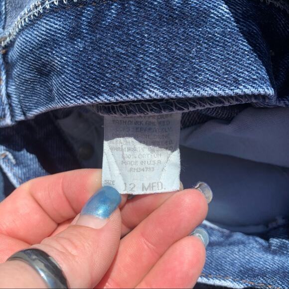 Vintage 90s Lee high rise taper ankle mom jeans - Picture 5 of 6